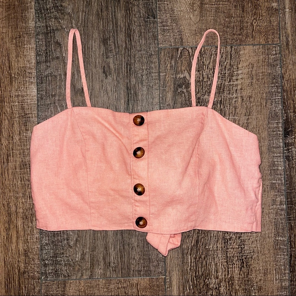 Pink Forever 21 Cropped Tank